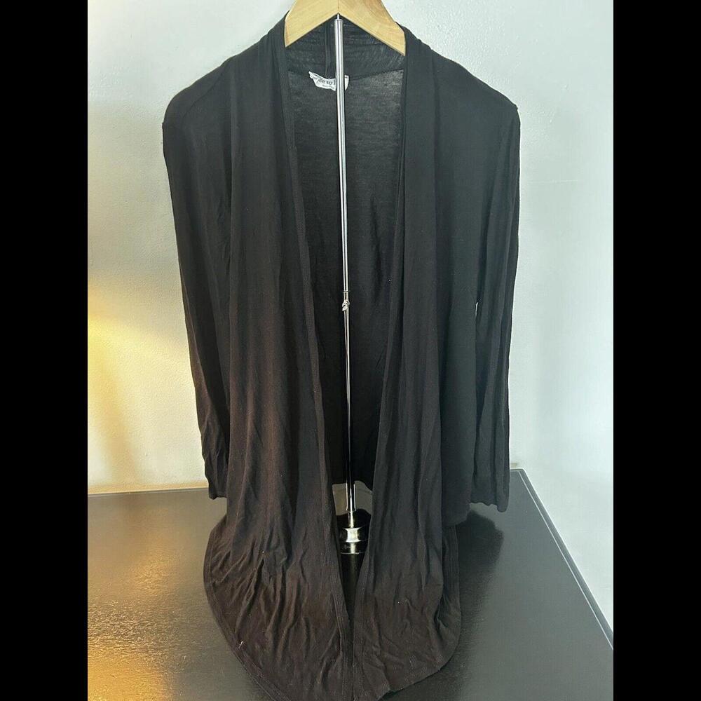Black sweater cardigan Fishtail Hem Lightweight Material